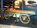 Dieser alte Anhänger ist im Museo del Aire ausgestellt. (Cuatro Vientos, November 2022)