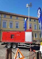=Polyma-Notstromaggregat aus dem Katastrophenschutzprogramm des Landes Hessen, eingesetzt beim Tag des Blaulichts 2023 in Hünfeld.