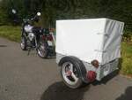 Eine Simson s51 Enduro mit einem MWH/RB Anh�nger 03.08.2021