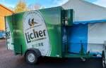 =K�hlanh�nger als Werbetr�ger f�r die Brauerei aus Lich, gesehen bei der Bulldogmesse in Alsfeld, 10-2025