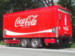 Coca Cola GmbH Getränke Tandem Anhänger mit Ladelift Hebebühne in Herten abgestellt 06/07/2011