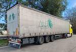 =MAN TGX-Sattelzug aus Litauen rastet an der A 7, 09-2025