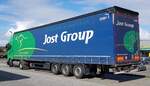 =Scania-Sattelzug der JOST-Group rastet an der Hundrückhöhenstrasse im April 2023