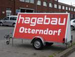 Werbeanhänger hagebau Otterndorf CUXHAVEN 16,05,2014