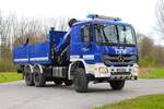 THW Ortsverband Rüsselsheim Mercedes Benz Actros LKW-Kran (Heros Rüsselsheim 37/46) am 17.03.24 bei einen Fototermin. Danke für das tolle Shooting 