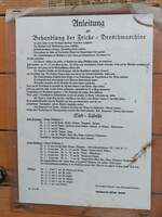 Fricke Dreschmaschine, „Anleitung“ vom 1.4.1937 /  am 20.08.2022 beim TOCH-Treffen (Traktoren Oldtimer Club Hamburg von 1988) in HH-Neuengamme  /