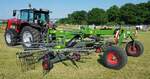 =Fendt Former 801, gesehen auf einer Ausstellungsfläche bei der Landesgartenschau in Fulda, 07-2023