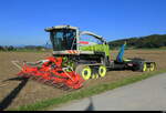 Traktorentreff Diessbach - Ein Claas Jaguar 890 Feldh�cksler als Gast am Treff am 23.08.2026