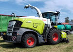 =Claas Jaguar 950, gesehen beim Firmengeburtstag:  66 Jahre Lohnunternehmen HERRLICH  aus Langenbieber, 06-2026