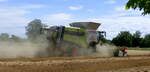 Claas Lexion 8700 bei der Getreideernte in der Ortenau, Juli 2026