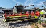 =Claas Lexion 630, ausgestellt zum Firmengeburtstag:  66 Jahre Lohnunternehmen HERRLICH  aus Langenbieber, 06-2026