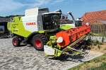 =Claas Lexion 630, ausgestellt zum Firmengeburtstag:  66 Jahre Lohnunternehmen HERRLICH  aus Langenbieber, 06-2026