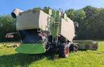 =Claas Lexion 670 steht auf einem Feld in der N�he von Meiningen, 07-2026