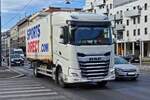 Daf Absetzkipper, unterwegs in Wien.