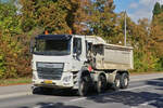DAF CF, Euro 6, Kipper unterwegs zur n�chsten Baustelle.