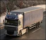 Ein niederlndischer DAF XF105.410  SuperSpaceCab . Natrlich mit Sidepipe;-)