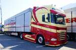 Ein DAF Sattelzug von InterSpan am 27.6.26 beim Trucker Festival in Interlaken.