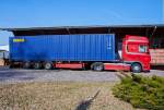 DAF XF 105 460 Containerauflieger.