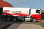DAF 440 von AVIA-Knittel steht zur Heizoelanlieferung in 36100 Petersberg-Marbach im Juni 2015