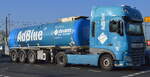 team energie GmbH & Co. KG mit einem AdBlue® Tanksattelzug mit DAF Zugmaschine am 14.11.22 Berlin Marzahn.
