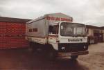 Hier sieht man einen Magirus Deutz Iveco der Firma Enslin der 1983 auf dem alten Betriebsgelände in Spieka abgestellt ist.