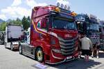 Ein Iveco S-Way Zugmaschine Bis sp�ter-transport am 20.6.26 bei der L�ndle Truckshow.