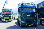 Iveco und Scania von Fischer am 27.6.26 beim Trucker Festival in Interlaken.