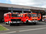 Feuerwehr Kleinostheim IVECO/Magirus LF16 und IVECO/Magirus TLF 16/25 (Florian Kleinostheim 20/1) am 10.09.17 beim Tag der Offenen Tür
