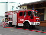 Feuerwehr Frankfurt IVECO/Magirus LF10/6 (Florian Frankfurt 33/43) am 30.09.17 bei der Katstrophenschutz Übung Frankopia im Osthafen