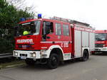 Feuerwehr Frankfurt Zeilsheim IVECO/Magirus LF10/10 (Florian Frankfurt 37/43) am 28.10.17 im Bereitstellungsraum in Rödelheim wegen der Herbstabschlussübung der Jugendfeuerwehr