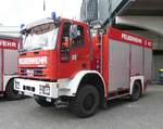 =Iveco EuroFire als TLF 16 der Feuerwehr HÜNFELD ausgestellt beim Tag der offenen Tür im Juni 2019
