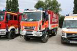 Feuerwehr Aschaffenburg IVECO GW-L am 24.07.21 auf dem Festplatz nach der Ankunft des Hilfeleistungskontingent Hochwasser/Pumpen Aschaffenburg aus dem Katastrophengebiet in Rheinland Pfalz