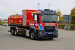Feuerwehr Langenselbold/Main Kinzig Kreis MAN TGS 26.430 WLF mit AB-Tank (Florian Main Kinzig 17-66-1) am 19.10.25 bei einen Fototermin. Danke für das tolle Shooting
