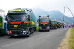 6 LKW von Emil Egger am 24.6.17 am Trucker Festival in Interlaken.