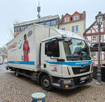 =MAN TGL der Firma KAPHINGST auf Liefertour in Hünfeld, 11-2025