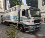 MAN der Brauerei WIENINGER steht im August 2026 zur Entladung in Bad Reichenhall