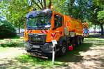 Die Autobahn GmbH MAN TGS Kehrmaschine am 20.06.26 auf dem Hessentag in Fulda