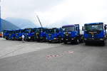Mehrere Fahrzeuge von Sematter AG am 24.6.17 am Trucker Festival in Interlaken.