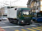 MAN Khltransporter unterwegs in der Stadt Luzern am 15.01.2011