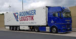 =MAN TGX-Sattelzug von RODINGER-Logistik rastet an der A 7 im Juni 2022