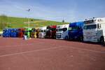 Diverse Zugmaschinen am 2.5.26 beim Truck Event Huttwil.