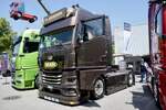 Die MAN Zugmaschine von Janser am 20.6.26 bei der L�ndle Truckshow in Bludesch.