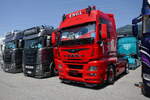 Eine MAN Zugmaschine von Engel am 20.6.26 bei der L�ndle Truckshow.