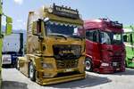 Eine MAN Zugmaschine von Janser am 20.6.26 bei der L�ndle Truckshow.