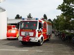 Feuerwehr Neu Isenburg MAN TGM HLF 20/16 (Florian Isenburg 1/46-2) bei der Anfahrt zu einer Jugendfeuerwehrübung am 03.09.16 beim Tag der Offenen Tür