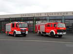 Feuerwehr Kleinostheim MAN TGM HLF20 (Florian Kleinostheim 40/1) und das IVECO/Magirus LF16  bei einen Fototermin am 12.08.17.