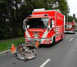 Berufsfeuerwehr Wiesbaden MAN TGL ÖSF (Ölspurfahrzeug) (Florian Wiesbaden 1/59-2) bei einer Fahrzeugschau zum Jubiläum 125 Feuerwehr Sindlingen am 27.08.17.