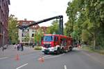 Merck Werksfeuerwehr MAN TGS Universallöschfahrzeug am 11.08.18 in Bad Soden am Taunus zur 150 Jahre Feier der Feuerwehr Bad Soden