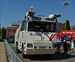 MAN Wasserwerfer der Belgischen Polizei war beim „Tag der Polizei in Mersch“ zu bestaunen.