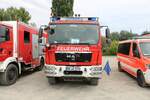 Feuerwehr Daxberg MAN TGM LF20 Kats am 24.07.21 auf dem Festplatz nach der Ankunft des Hilfeleistungskontingent Hochwasser/Pumpen Aschaffenburg aus dem Katastrophengebiet in Rheinland Pfalz  